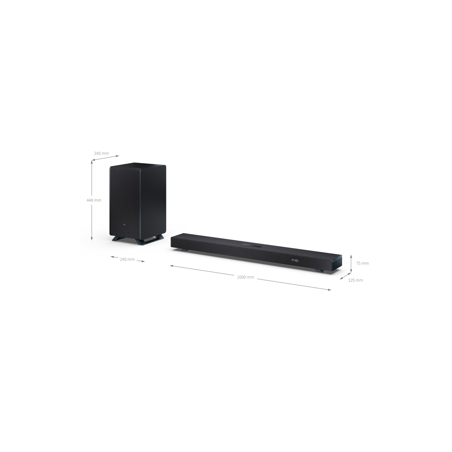 Sharp HT-SBW53121BK Q Soundbar | 3.1.2 Dolby Atmos, 550W