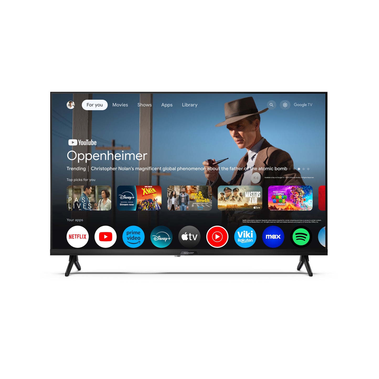 32GF2265E - 32 Zoll Fernseher (80 cm) HD Ready Google TV - LED Smart TV (HDMI ARC, HDR10, Receiver, Bluetooth)