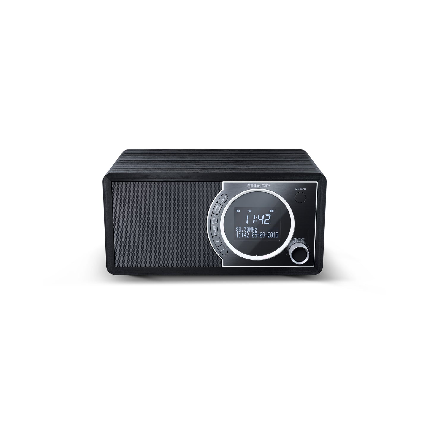 DR-450BK – Digitalradio mit DAB+/FM & Bluetooth – 20 Senderspeicher, LCD-Display mit Dimmer, Weckerfunktion