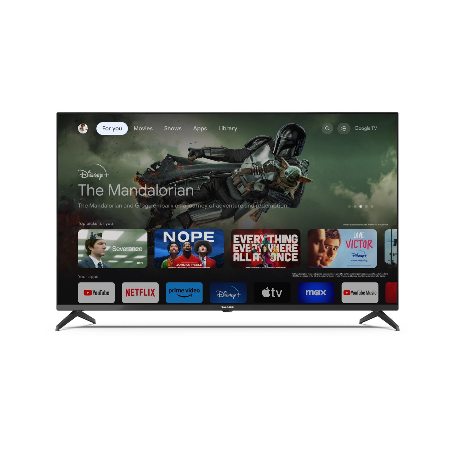 43GL4260E – 43 Zoll Fernseher 4K Ultra HD LED Google TV – Rahmenloses Design, Dolby Vision, Dolby Atmos, HDMI 2.1 eARC, Google Assistant, Chromecast