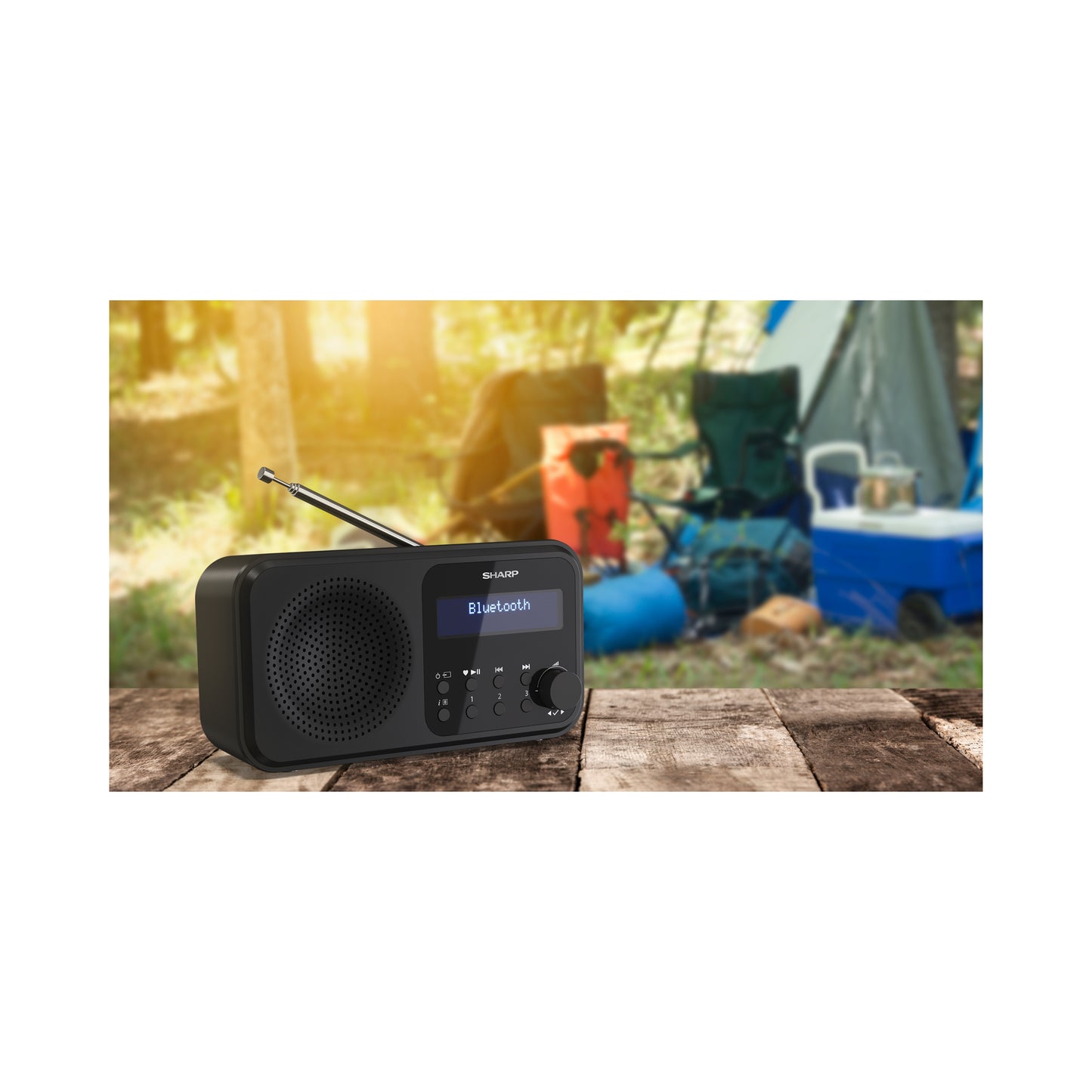 DR-P420BK – Tragbares Digitalradio mit DAB+/FM & Bluetooth – 20 Senderspeicher, USB- oder Batteriebetrieb