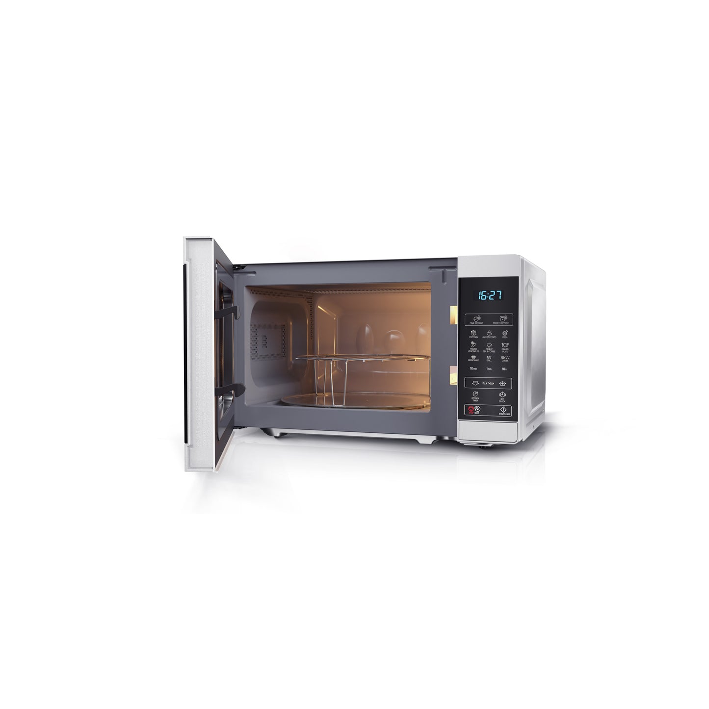YC-MG02E-S – Grill-Mikrowellenherd 20L, 800W Mikrowelle, 1000W Grill – Volldigitale Steuerung, 11 Leistungsstufen