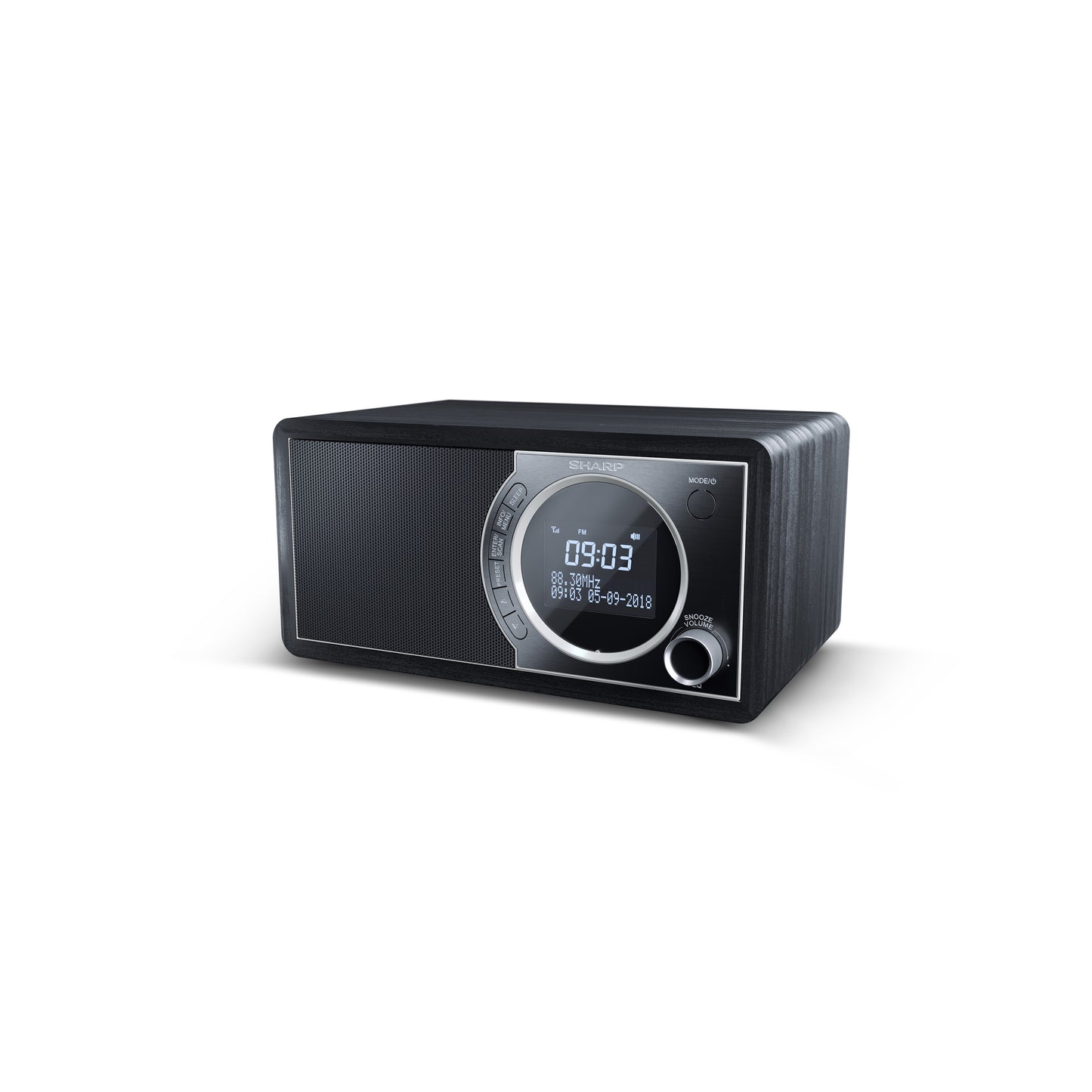 DR-450BK – Digitalradio mit DAB+/FM & Bluetooth – 20 Senderspeicher, LCD-Display mit Dimmer, Weckerfunktion