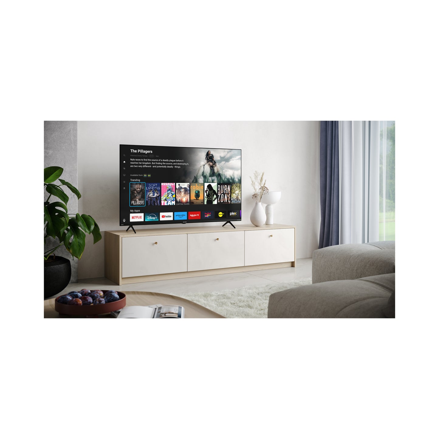 55GM6141E - 55 Zoll Fernseher (139 cm) 4K Ultra HD Quantum Dot TiVo TV - QLED Smart TV (HDMI 2.1, Receiver, WLAN)