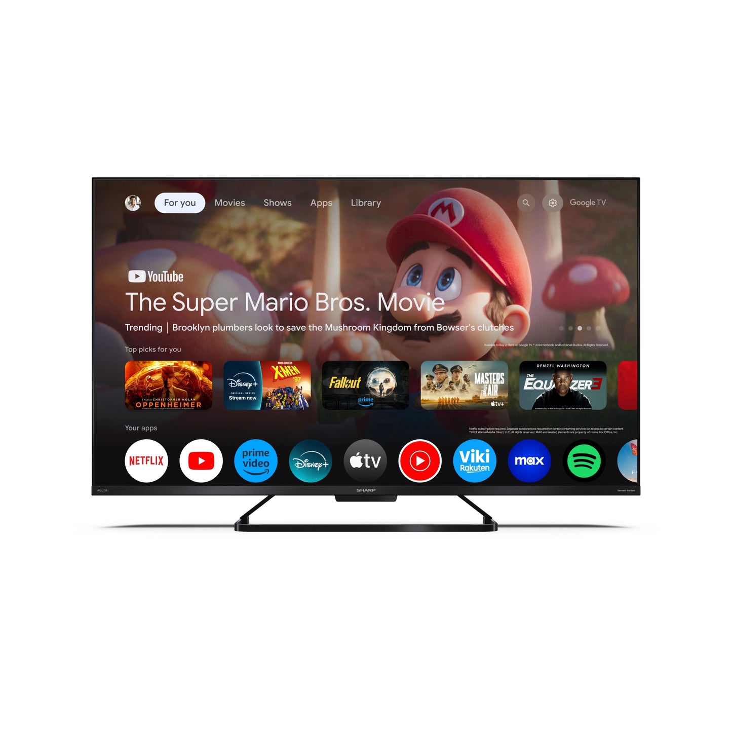 55GR8265E – 55 Zoll Fernseher 4K Ultra HD QLED Google TV – 144Hz, Dolby Vision IQ, Dolby Atmos, Solar-Fernbedienung, HDMI 2.1 eARC, VRR & ALLM, perfekt für Filme, Streaming & Gaming