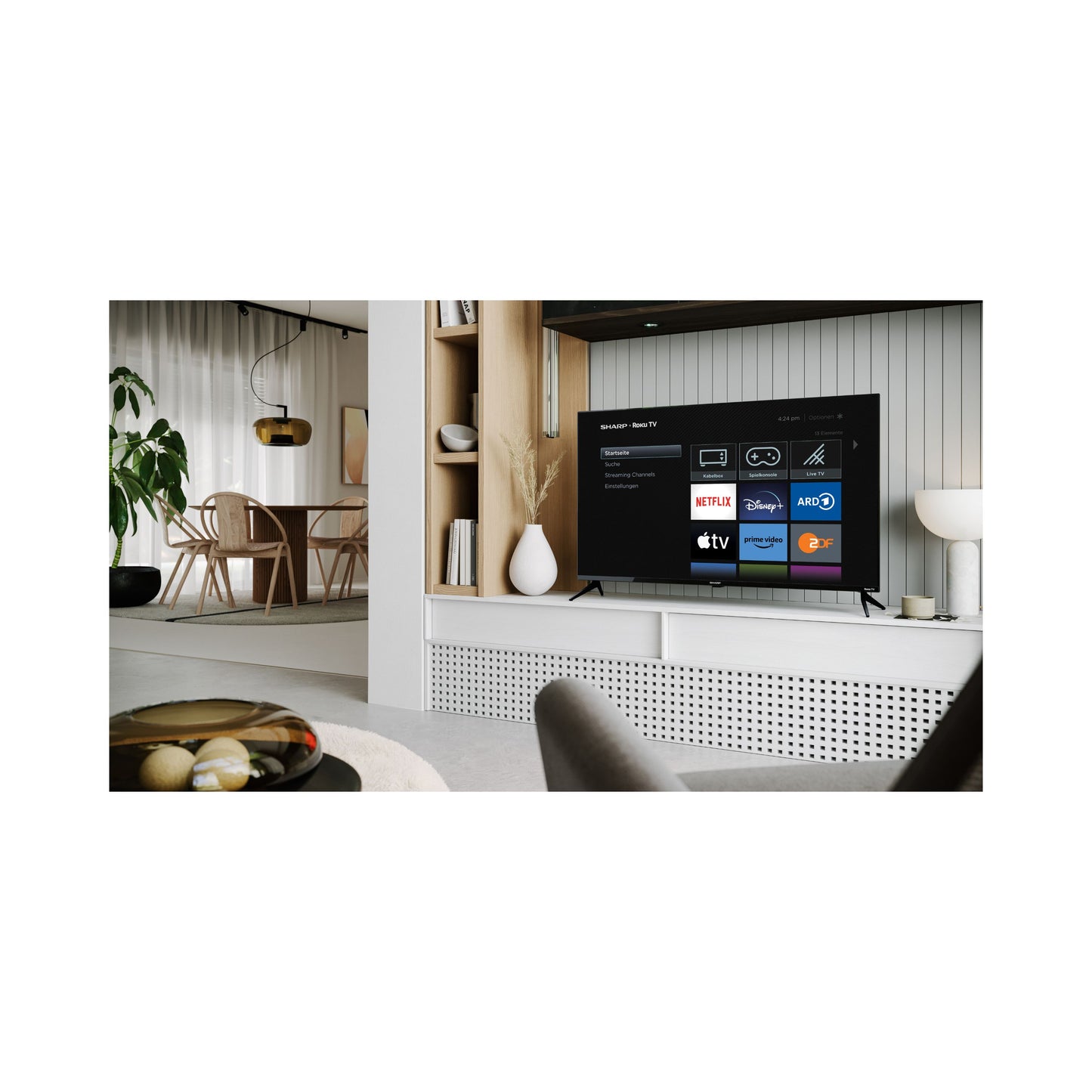 43FD2E – 43 Zoll Fernseher Full HD Roku Smart TV – Rahmenloses Design, HDR10, WLAN, LED-Hintergrundbeleuchtung