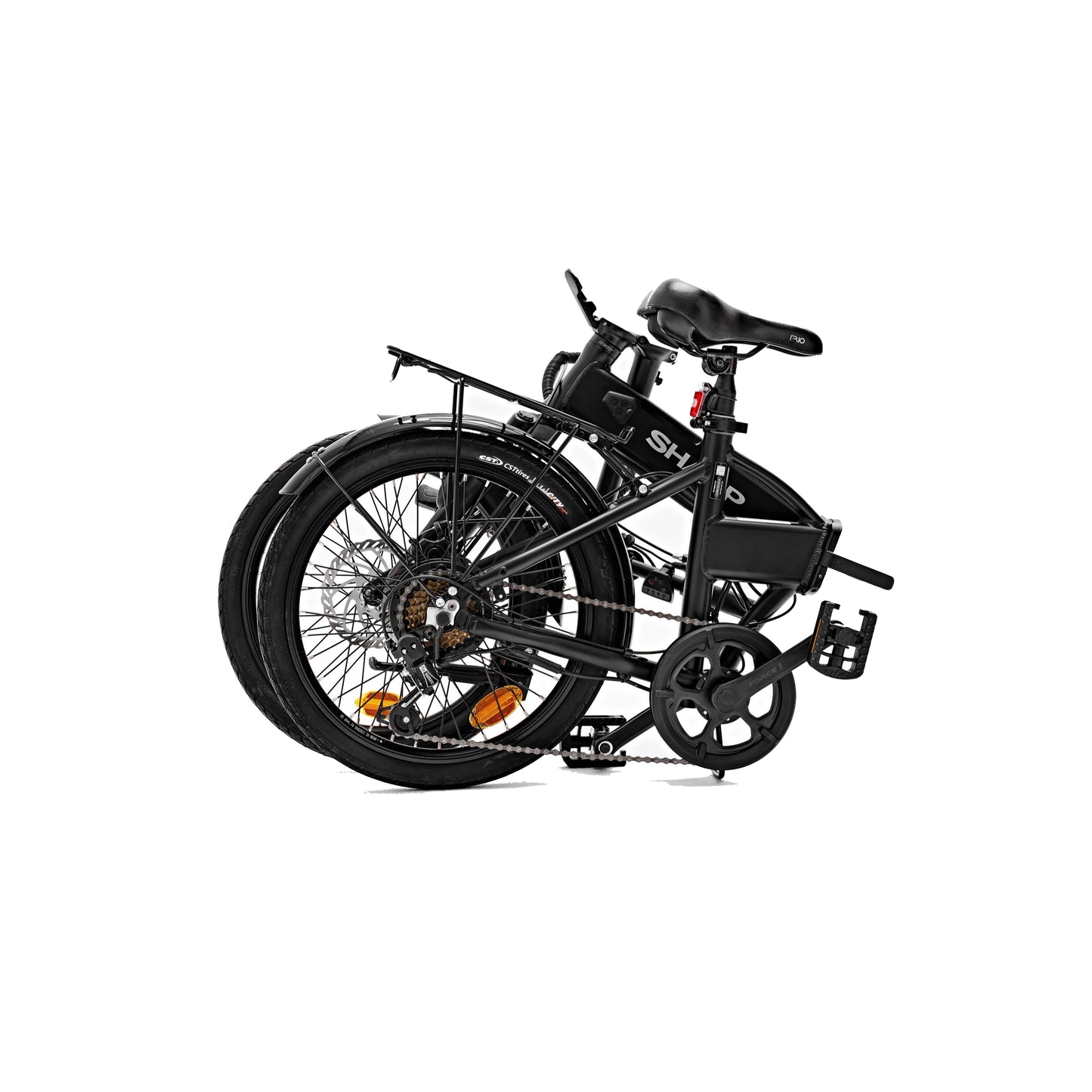 FD03EB Faltbares e-Bike 20 Zoll – Aluminium-Klapprad mit 250W Rückradmotor, Shimano 6-Gang, abnehmbarem 7,5Ah Akku, Federung vorne, LED-Display, bis 40 km Reichweite