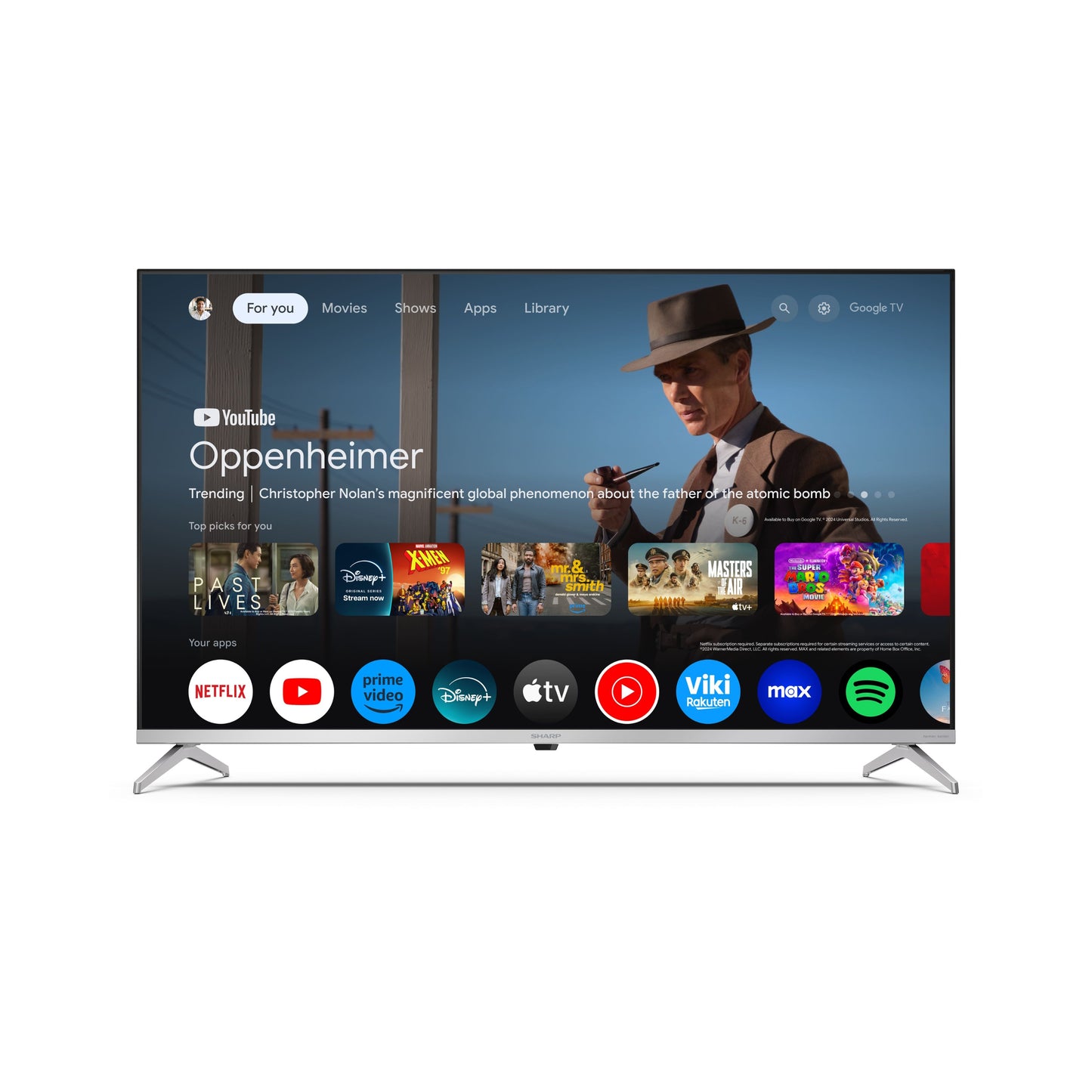 50GP6265E - 50 Zoll Fernseher (126 cm) 4K Ultra HD Google TV - Gaming & Streaming QLED TV ohne Rahmen ( Dolby Vision & Atmos, HDMI 2.1 mit eARC, Chromecast, Sprachsteuerung, HARMAN/KARDON Sound)