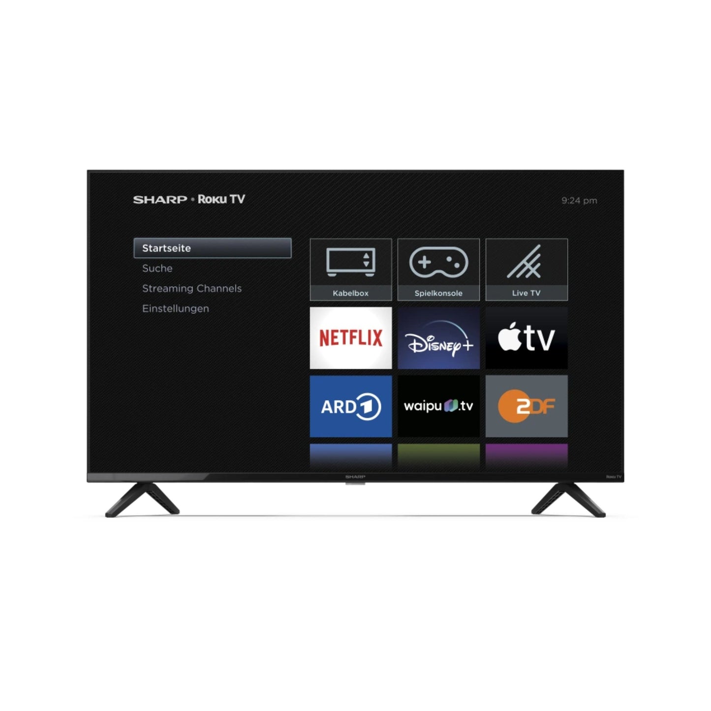 40GD2225E - 40 Zoll Fernseher (101 cm) Full HD Roku TV - Multimedia Streaming LED Smart TV ohne Rahmen (HDR10, AV1-Codec, 3 HDMI, Receiver, WLAN) - Netflix, Prime, Disney+, Apple TV