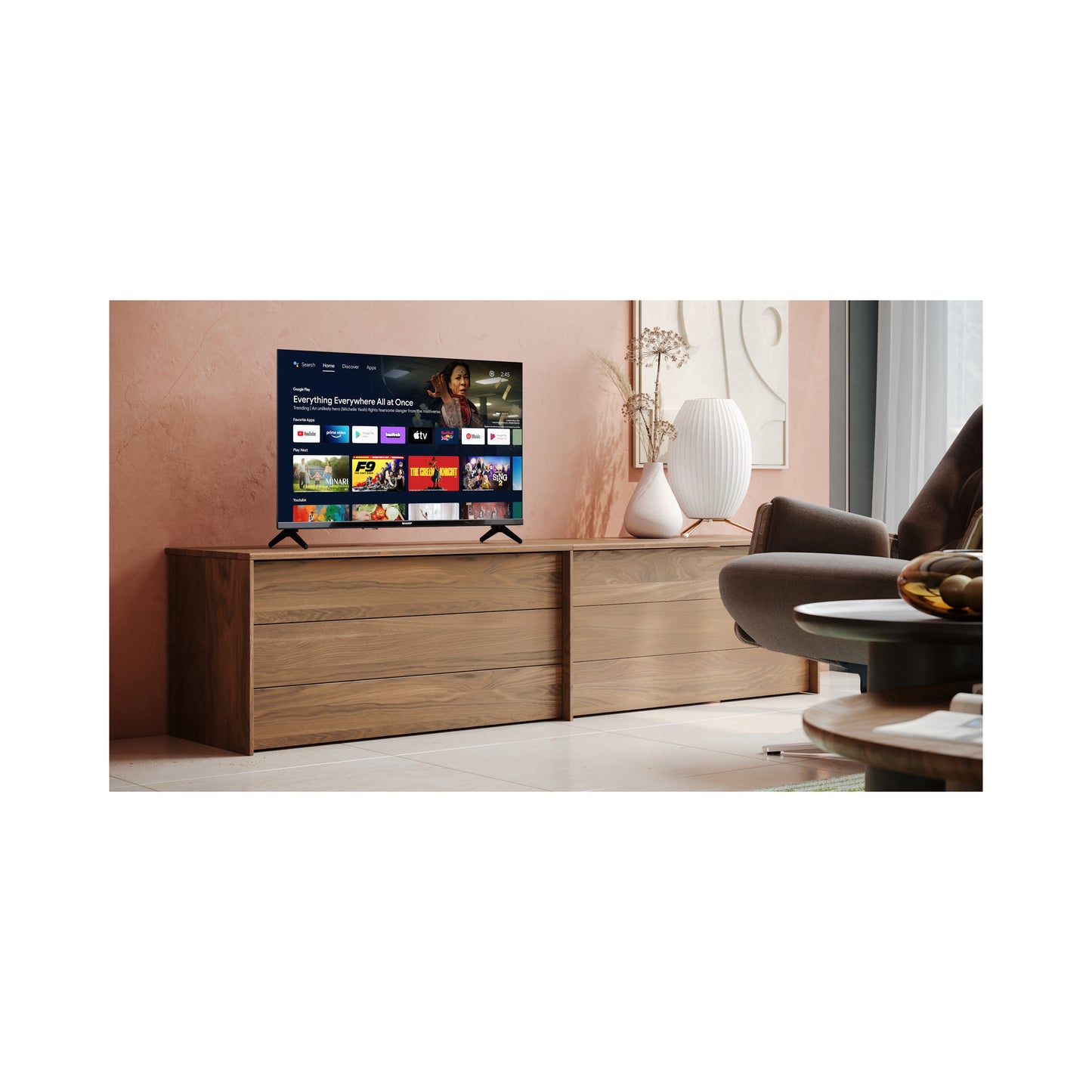 32FH2EA - 32 Zoll Fernseher (80 cm) HD Ready Android TV - LED Smart TV (HDMI, Receiver, Chromecast, Bluetooth)