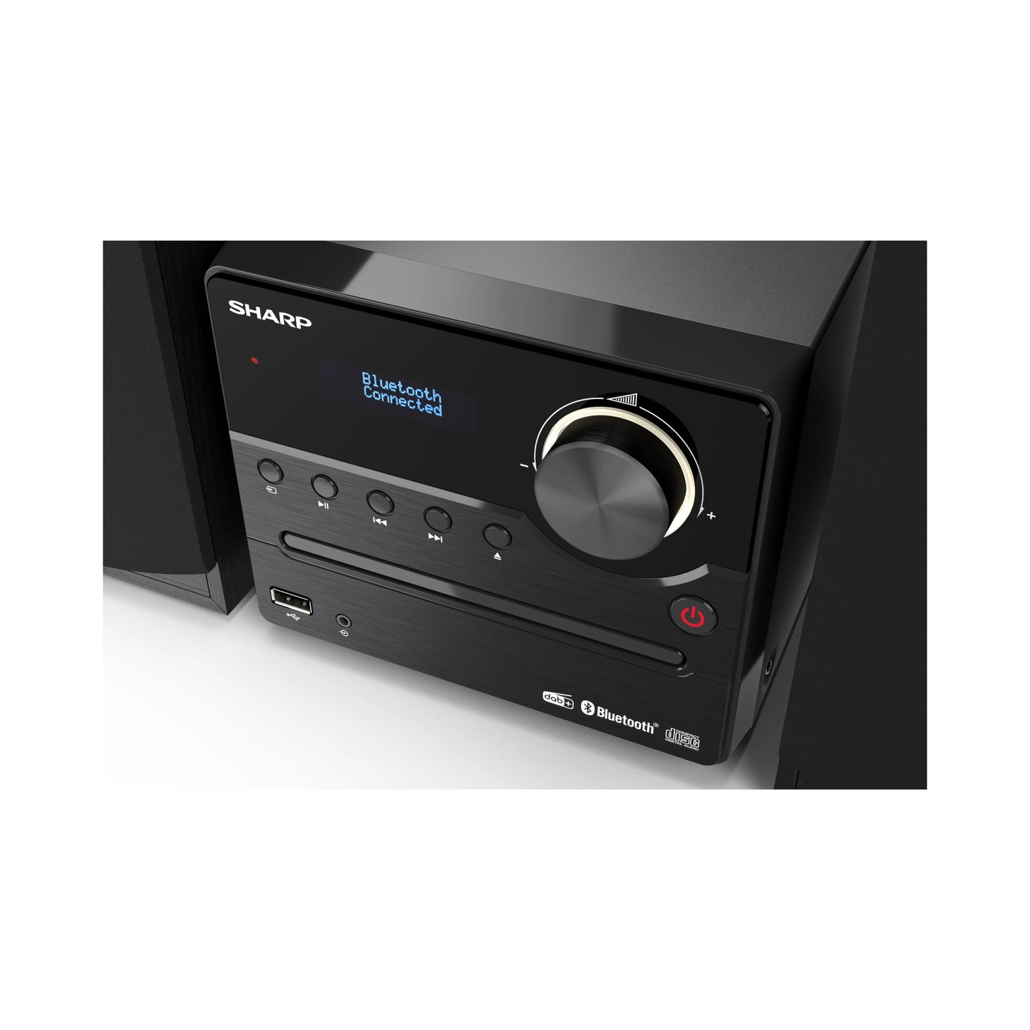 XL-B517D(BK) - Hi-Fi Kompaktanlage mit DAB+/FM - Bluetooth 5.0, CD-Player & USB-Wiedergabe - Holzlautsprecher, 60 Senderspeicher, Equalizer
