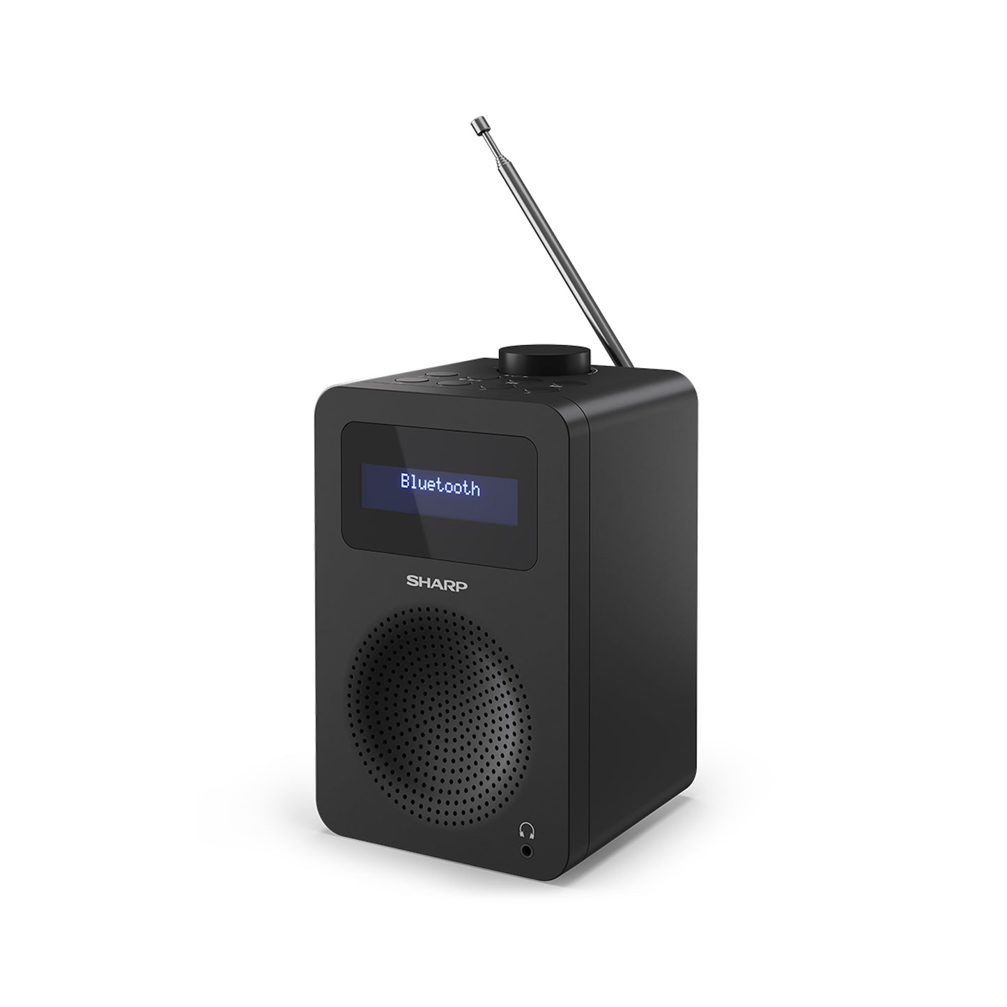DR-430BK – Digitalradio mit DAB+/FM & Bluetooth – 20 Senderspeicher, 5-Watt-Lautsprecher, Kopfhöreranschluss