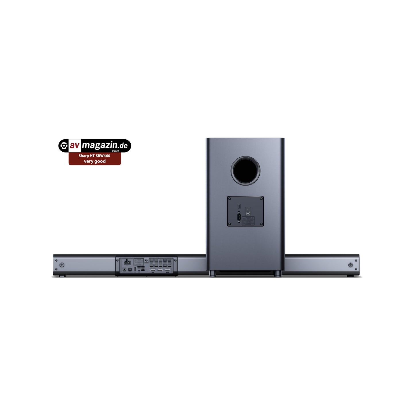 HT-SBW460 – 3.1 Dolby Atmos Soundbar mit kabellosem Subwoofer – 4K UHD Pass-Through, virtueller 3D-Surround-Sound