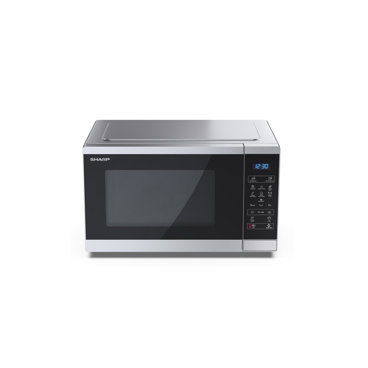 YC-MS252AE-S – Mikrowellenherd (25L, 900W, 11 Stufen) – digitale Steuerung, LED-Innenbeleuchtung, Kindersicherung