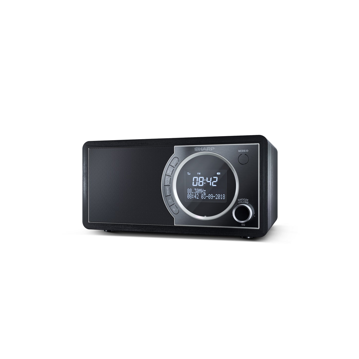 DR-450BK – Digitalradio mit DAB+/FM & Bluetooth – 20 Senderspeicher, LCD-Display mit Dimmer, Weckerfunktion