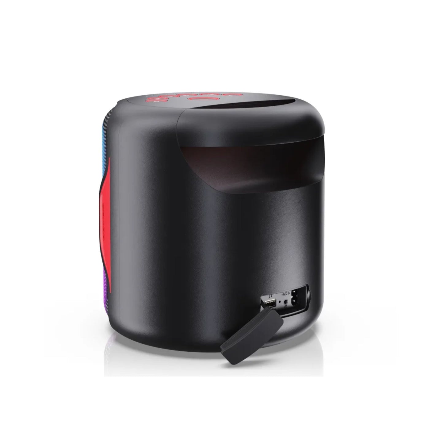 PS-921BK - 2.1 Bluetooth Party Lautsprecher mit Disco-Lichtern - 130W Spitzenleistung, Spritzwassergeschützt, Tragbar & Wiederaufladbar - Ideal für Outdoor, Strand, Pool & Partys