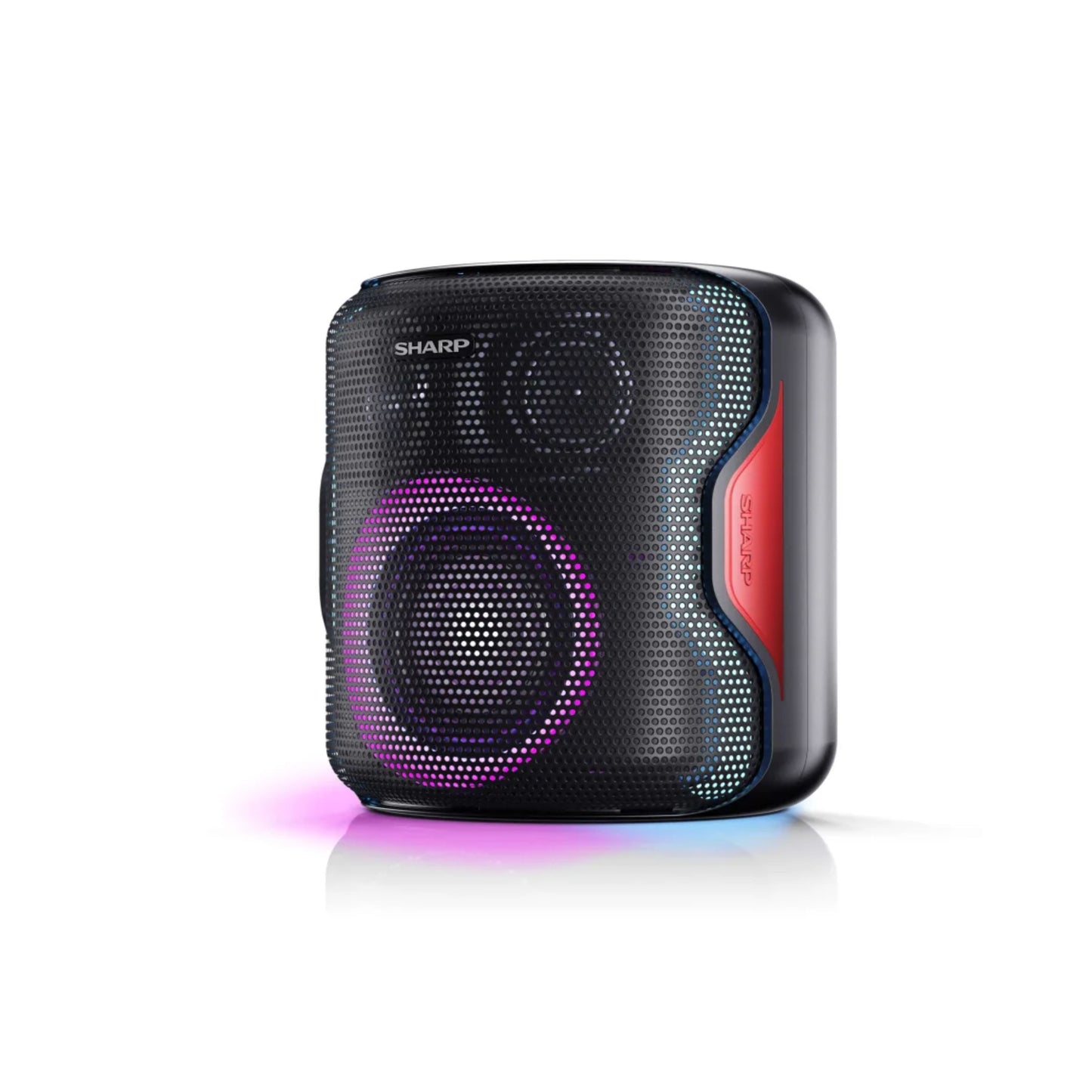 PS-921BK - 2.1 Bluetooth Party Lautsprecher mit Disco-Lichtern - 130W Spitzenleistung, Spritzwassergeschützt, Tragbar & Wiederaufladbar - Ideal für Outdoor, Strand, Pool & Partys