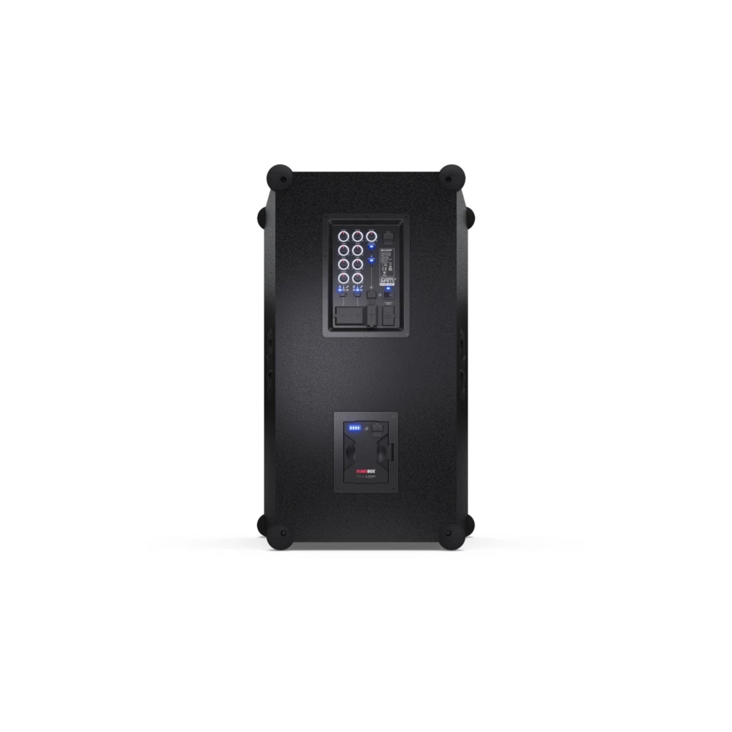 CP-LS200 SumoBox Pro- tragbarer Party Lautsprecher Bluetooth 5.0 (200W RMS, 108 dB, IPX4, Akku 8h, XLR/TRS, Equalizer, TWS, Holzgehäuse, Devialet SAM®, App-Steuerung)