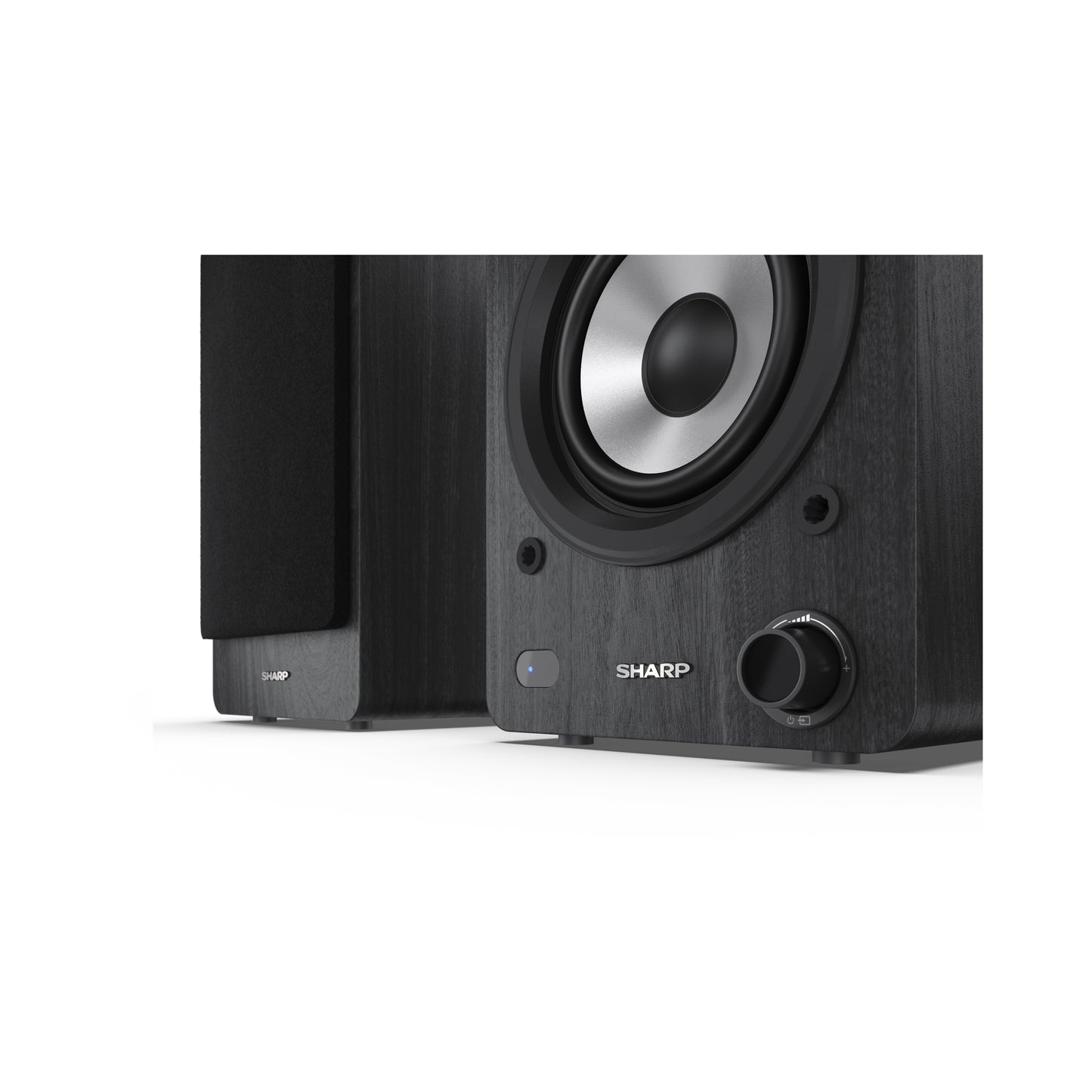 CP-SS30(BK) – Regallautsprecher (60W RMS, 2-Wege-Aktivboxen) mit Bluetooth 5.0 – USB, AUX- & optischer Eingang