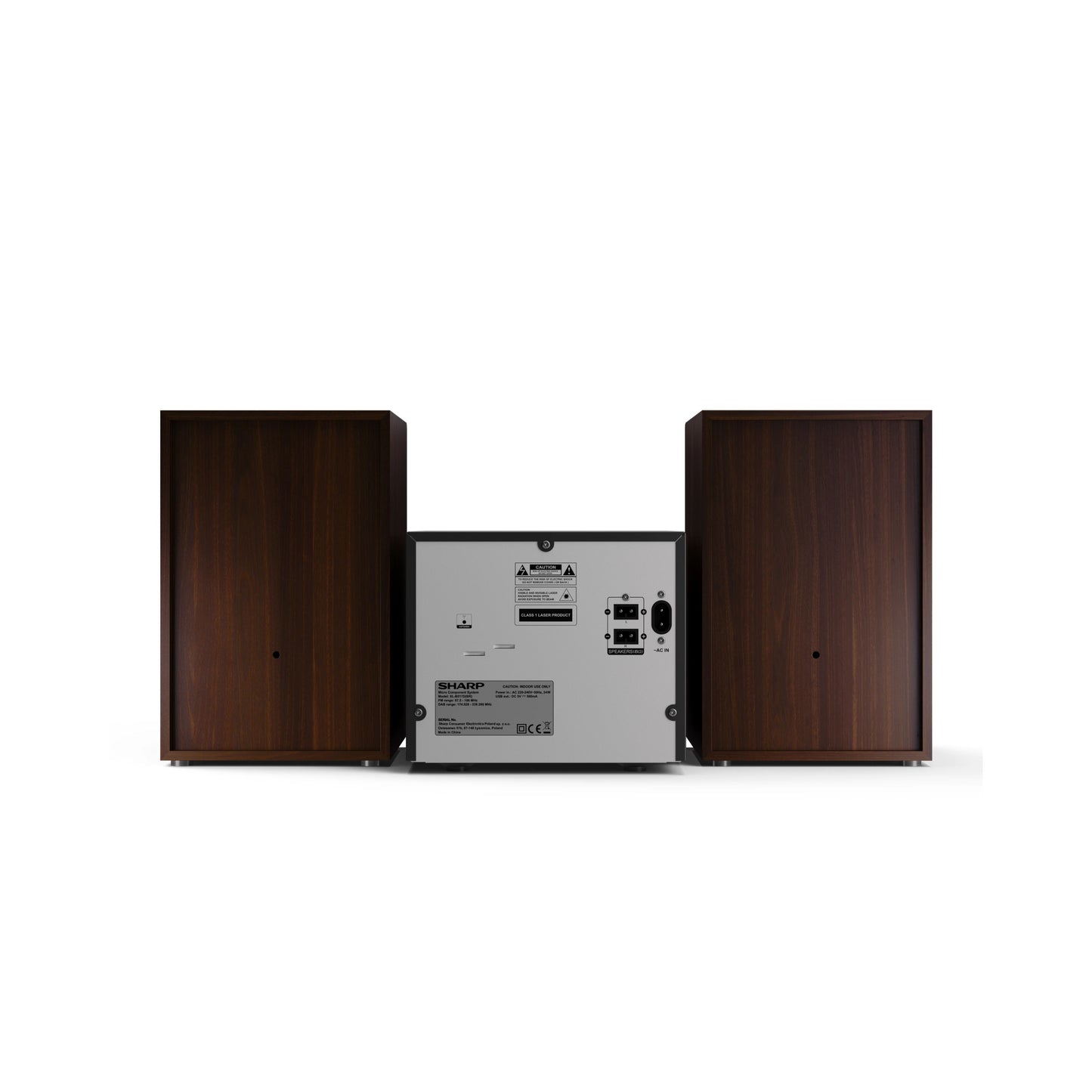 XL-B517D(BR) - Hi-Fi Kompaktanlage mit DAB+/FM - Bluetooth 5.0, CD-Player & USB-Wiedergabe - Holzlautsprecher, 60 Senderspeicher, Equalizer