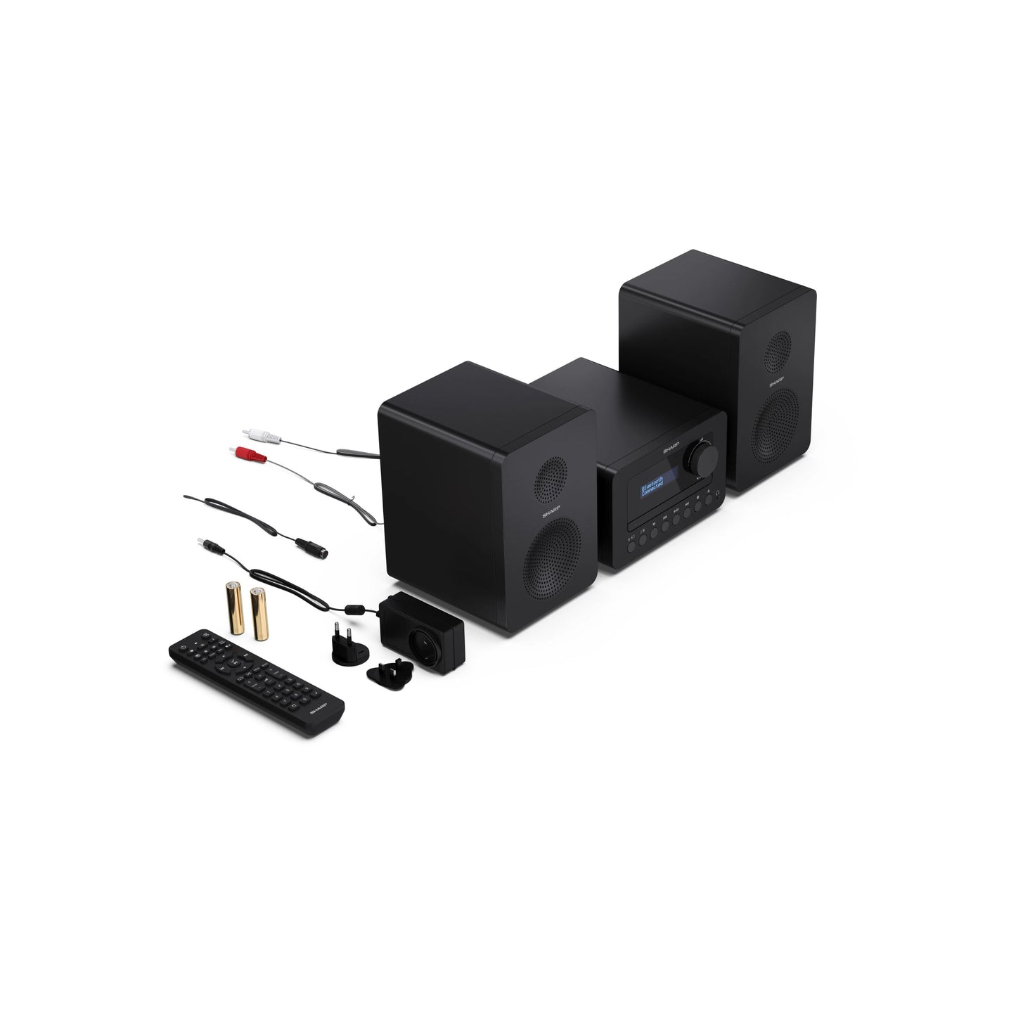 XL-B520D – Hi-Fi Microsystem mit DAB+/FM, Bluetooth 5.0, CD-Player & USB-Wiedergabe – 2-Wege-Holzlautsprecher, 40W Spitzenleistung, Doppelwecker