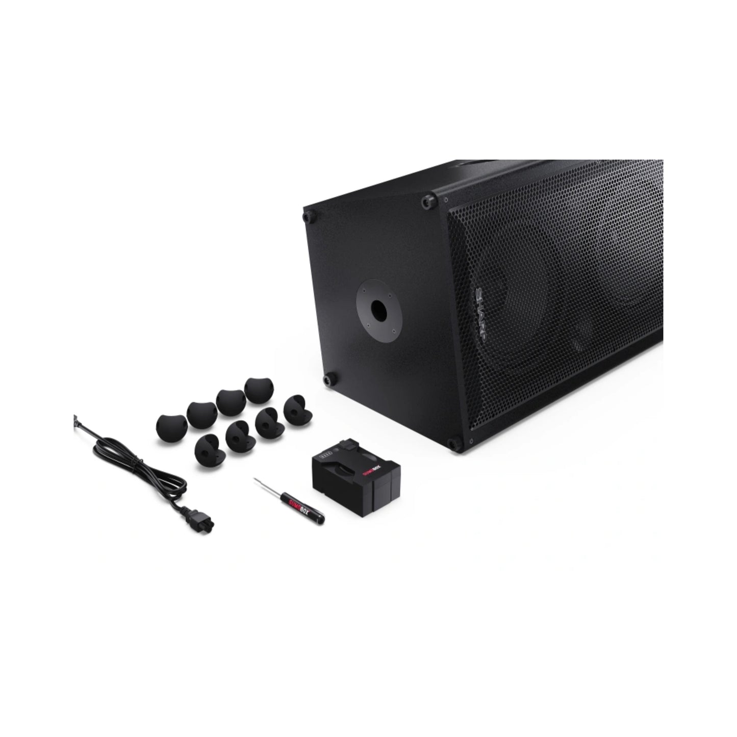 CP-LS200 SumoBox Pro- tragbarer Party Lautsprecher Bluetooth 5.0 (200W RMS, 108 dB, IPX4, Akku 8h, XLR/TRS, Equalizer, TWS, Holzgehäuse, Devialet SAM®, App-Steuerung)