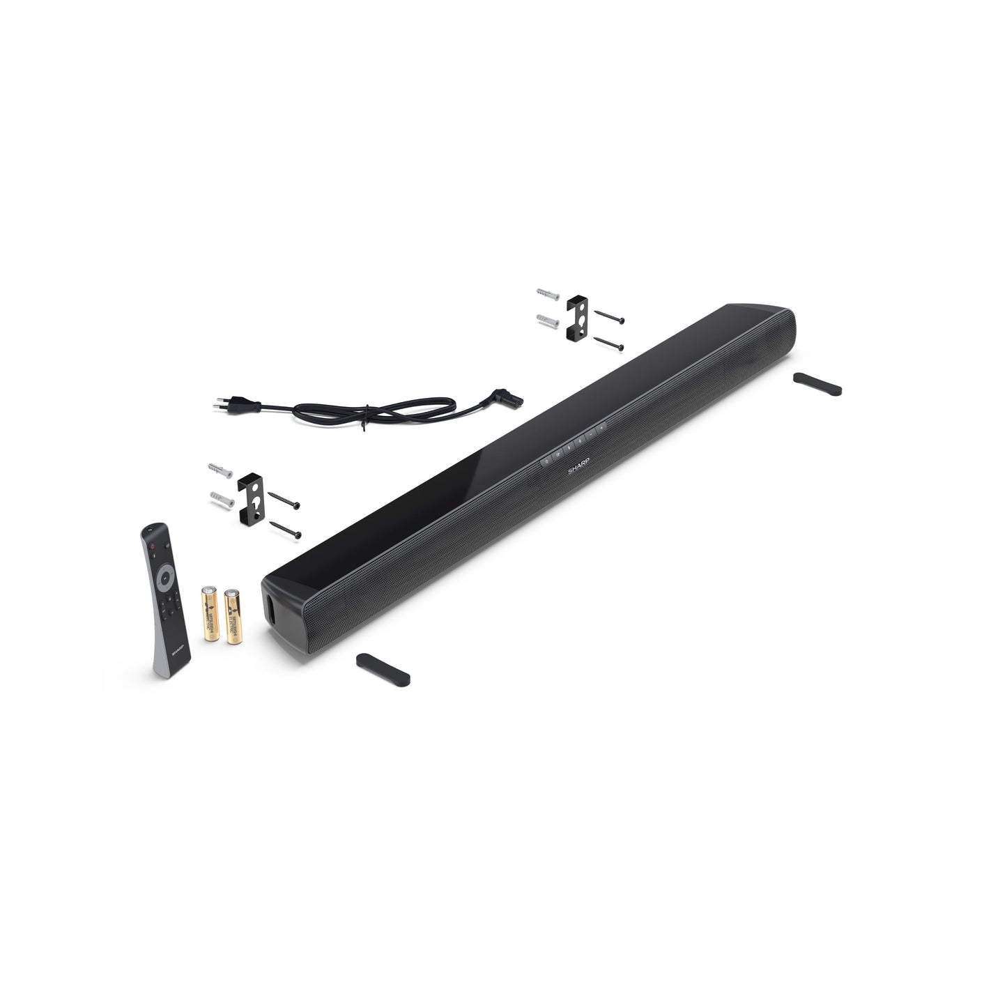 HT-SB100 – 2.0 Soundbar mit HDMI ARC & Bluetooth – 75W Stereo-Lautsprecher, USB, Wandmontage & Tischaufstellung