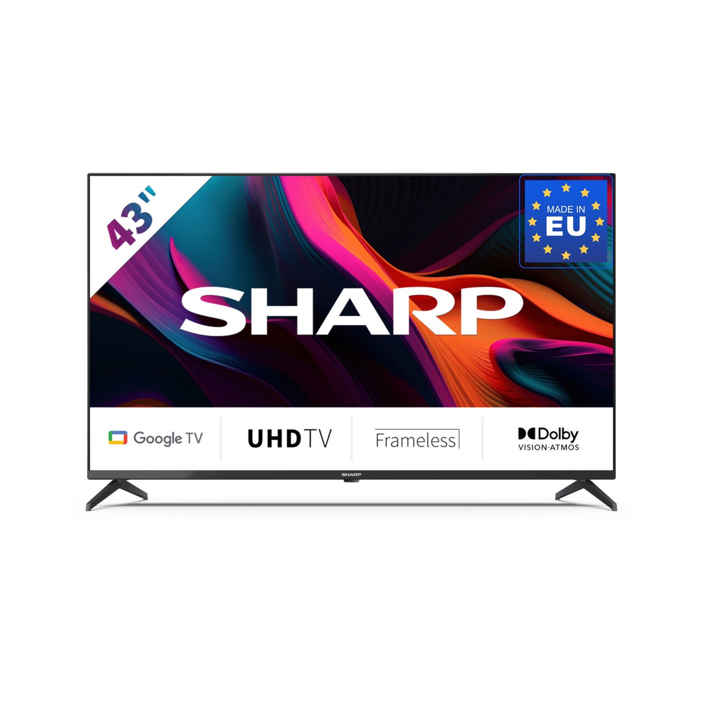 43GL4260E – 43 Zoll Fernseher 4K Ultra HD LED Google TV – Rahmenloses Design, Dolby Vision, Dolby Atmos, HDMI 2.1 eARC, Google Assistant, Chromecast