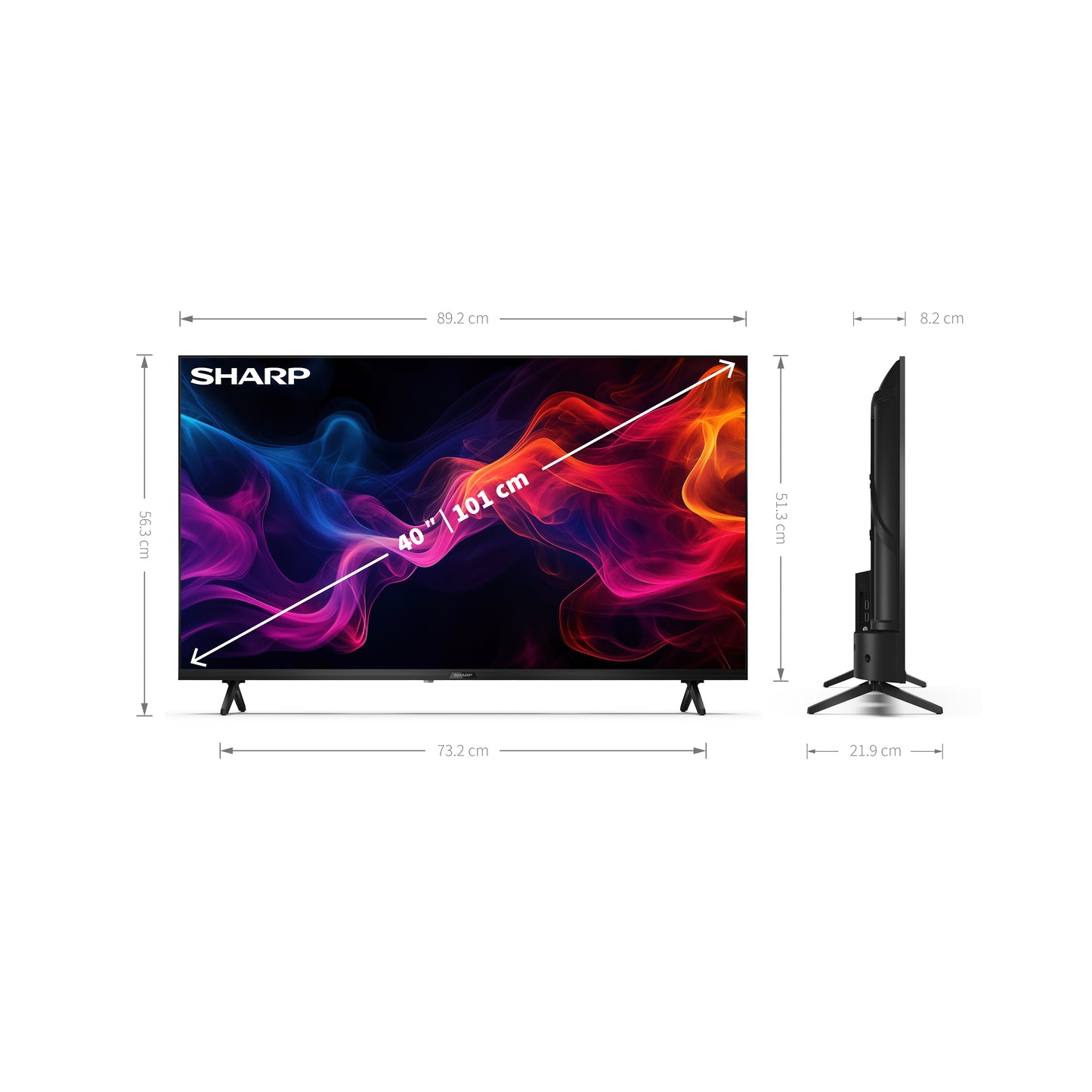 40GF2265E - 40 Zoll Fernseher (101 cm) Full HD Google TV - LED Smart TV (HDMI ARC, HDR10, Receiver, Bluetooth)