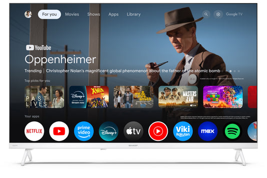 32 Zoll HD Google TV – Smart Fernseher mit HDR10, Bluetooth & Google Assistant