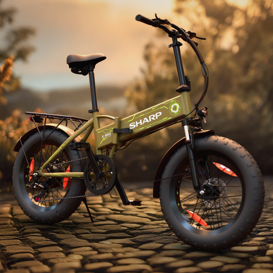 Sharp FS08EGG – Das faltbare Elektrische Fatbike für Stadt und Abenteuer