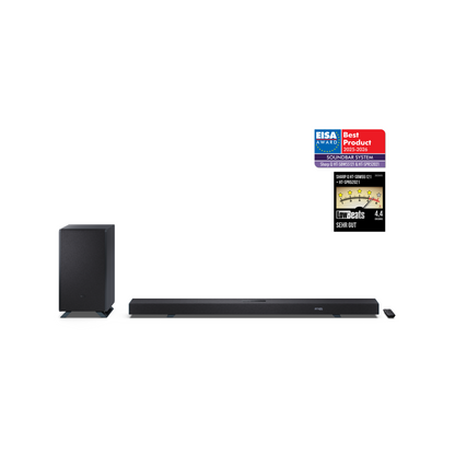 Sharp HT-SBW55121BK Q Soundbar | 5.1.2 Dolby Atmos, 650W
