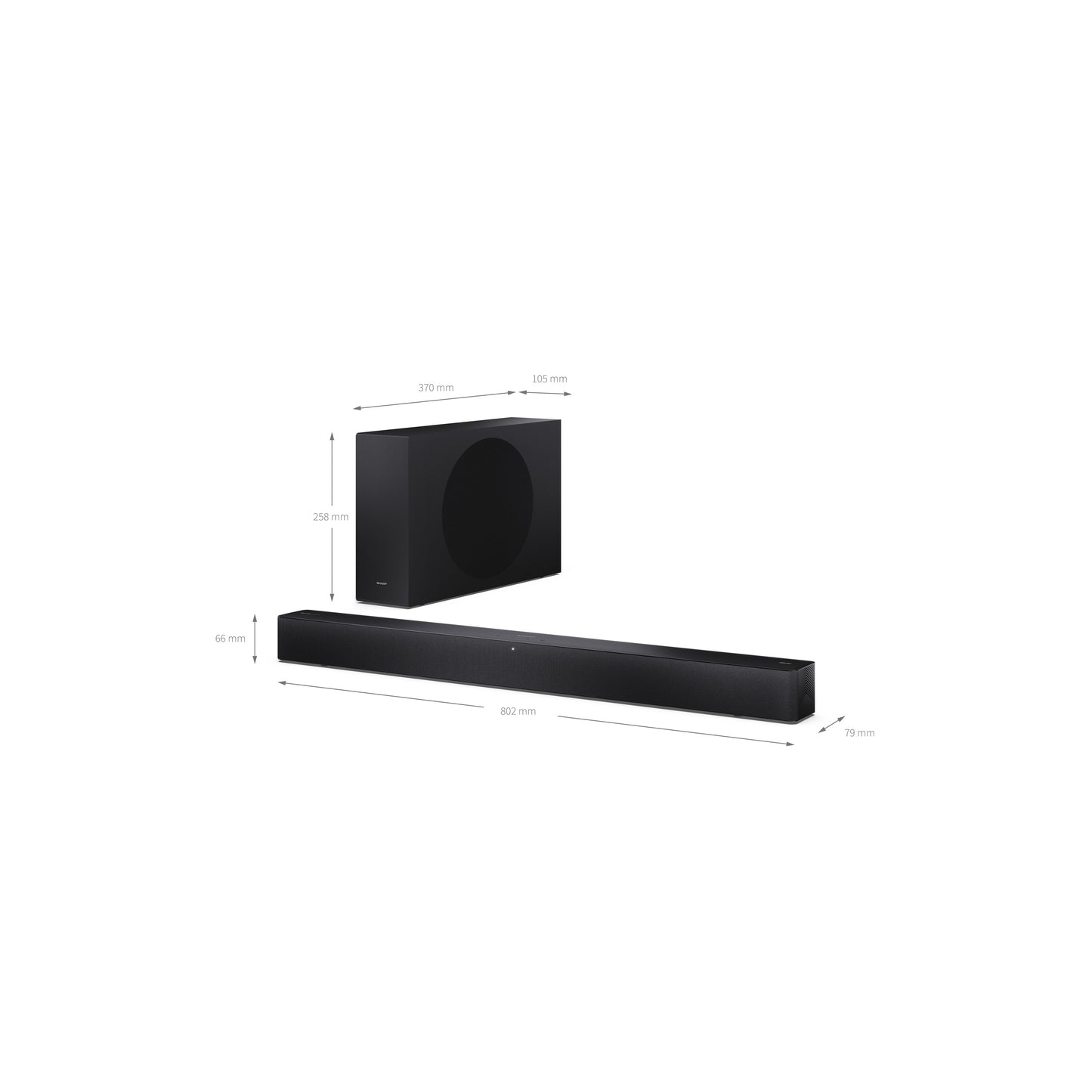 2.1 Dolby Atmos® Soundbar – mit kabellosem Subwoofer & Bluetooth 5.3 Musikstreaming