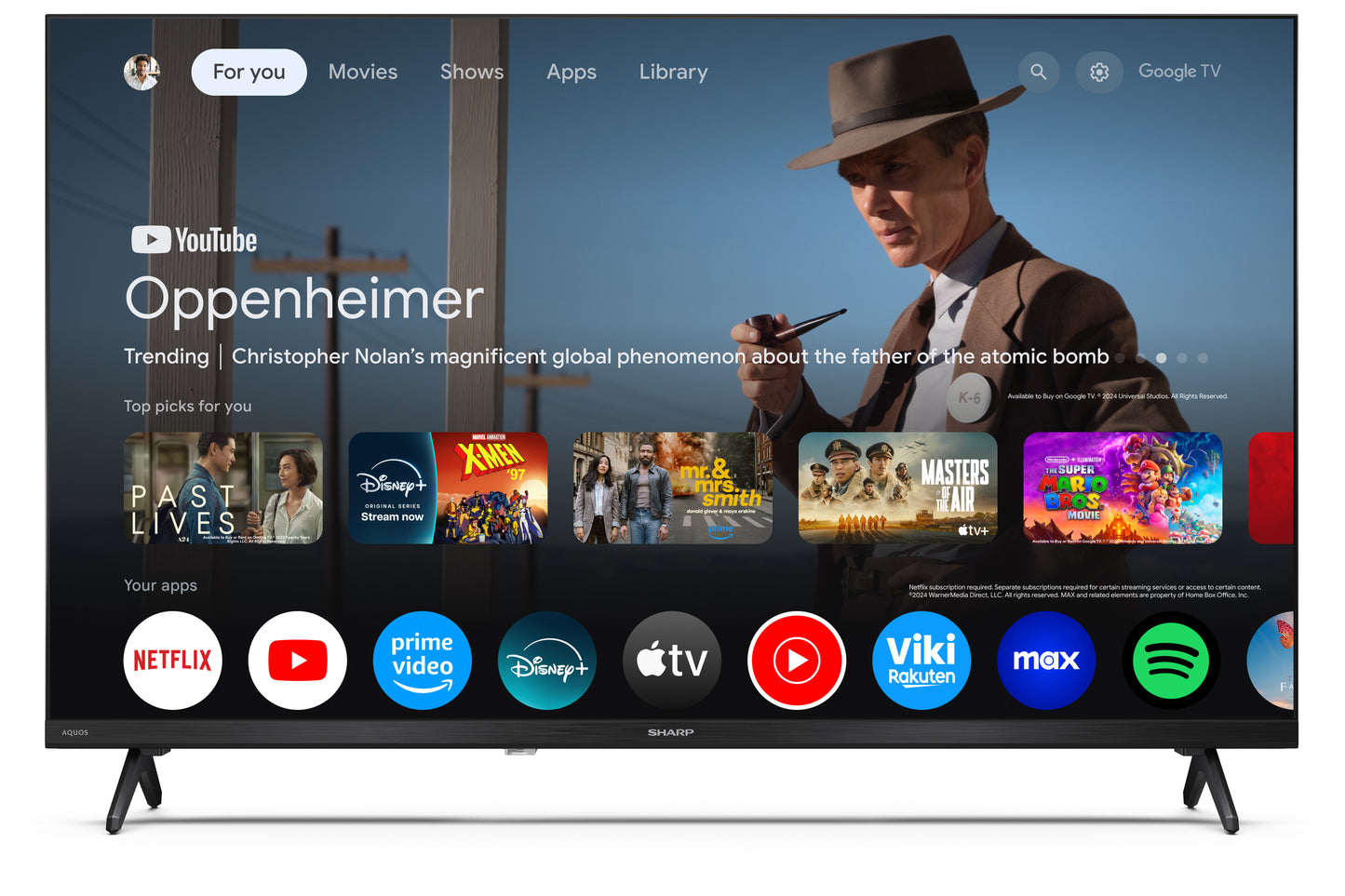 32 Zoll HD QLED Google TV – Smart Fernseher mit HDR10, Bluetooth & Google Assistant