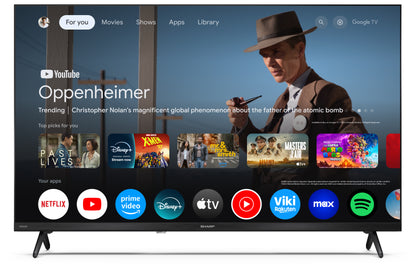 32 Zoll HD QLED Google TV – Smart Fernseher mit HDR10, Bluetooth & Google Assistant