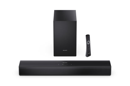 2.1 Soundbar – kompakt mit kabellosem Subwoofer & Bluetooth 5.3 Musikstreaming