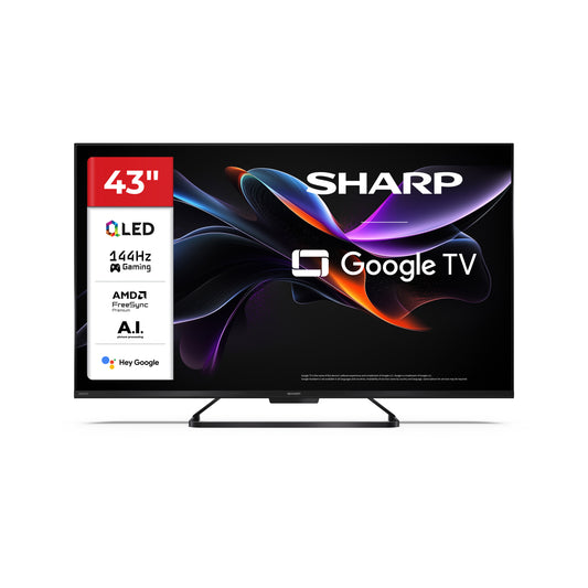 43 Zoll 4K Ultra HD QLED Google TV – Smart Fernseher mit Dolby Vision IQ™, Dolby Atmos® & 144 Hz