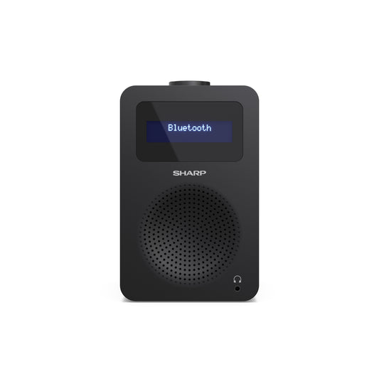 DR-430BK – Digitalradio mit DAB+/FM & Bluetooth – 20 Senderspeicher, 5-Watt-Lautsprecher, Kopfhöreranschluss