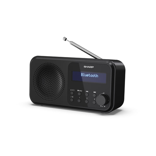 DR-P420BK – Tragbares Digitalradio mit DAB+/FM & Bluetooth – 20 Senderspeicher, USB- oder Batteriebetrieb