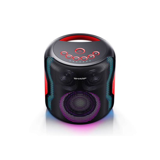 PS-921BK - 2.1 Bluetooth Party Lautsprecher mit Disco-Lichtern - 130W Spitzenleistung, Spritzwassergeschützt, Tragbar & Wiederaufladbar - Ideal für Outdoor, Strand, Pool & Partys
