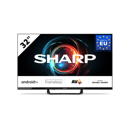 32FH8EA – 32 Zoll Fernseher Full HD Android TV mit rahmenlosem Design – Chromecast, Google Assistant, HARMAN/KARDON Lautsprecher, WLAN, Bluetooth, HDMI, USB