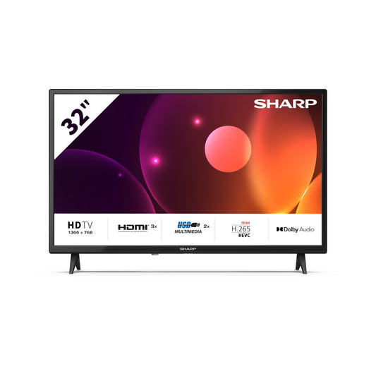 32FA2E - 32 Zoll Fernseher (80 cm) HD Ready TV ohne Internet -  LED Non-Smart TV (HDMI ARC, USB, inkl. Receiver)