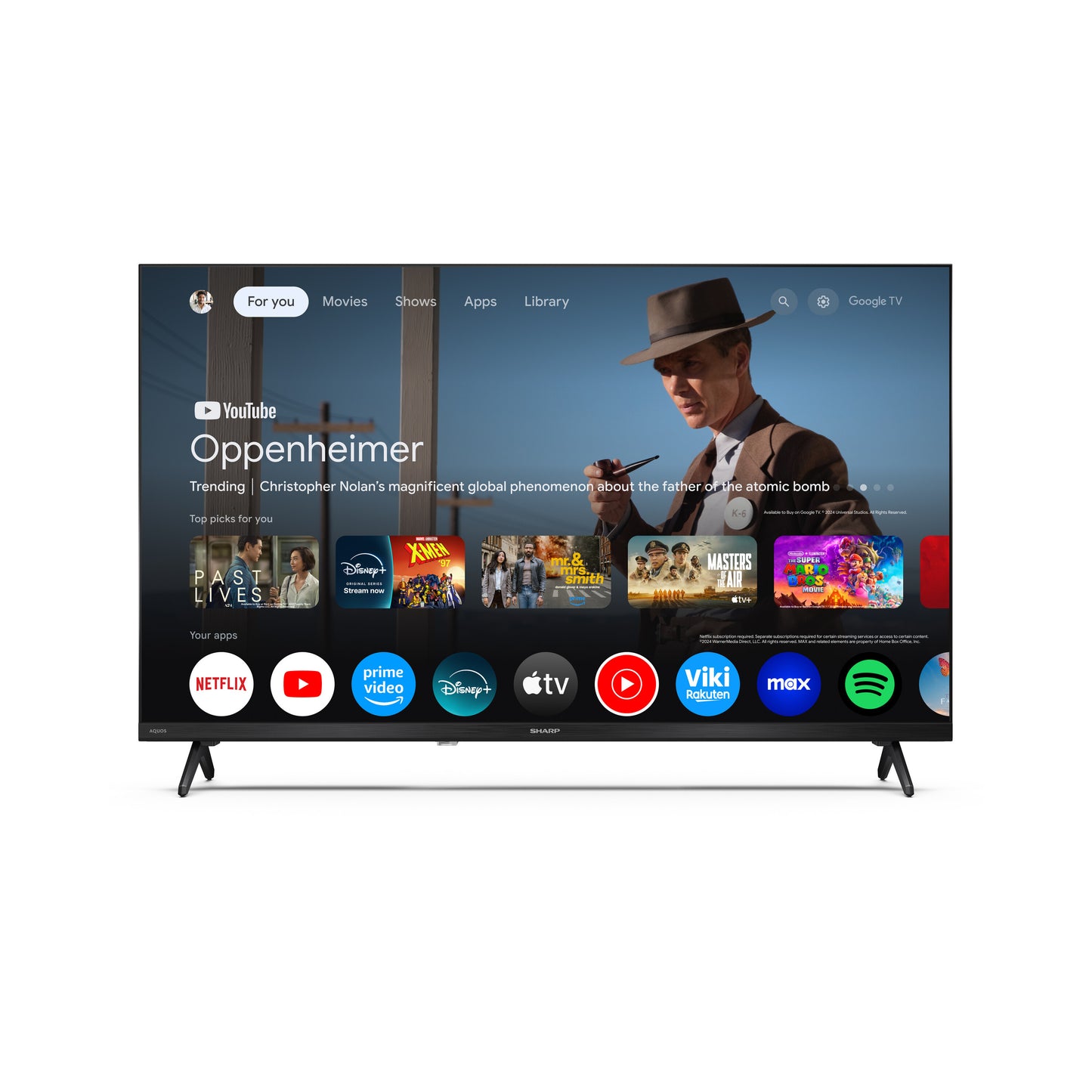 32 Zoll HD QLED Google TV – Smart Fernseher mit HDR10, Bluetooth & Google Assistant