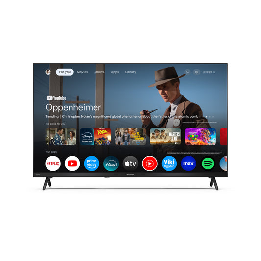 32 Zoll HD QLED Google TV – Smart Fernseher mit HDR10, Bluetooth & Google Assistant