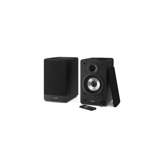 CP-SS30(BK) – Regallautsprecher (60W RMS, 2-Wege-Aktivboxen) mit Bluetooth 5.0 – USB, AUX- & optischer Eingang