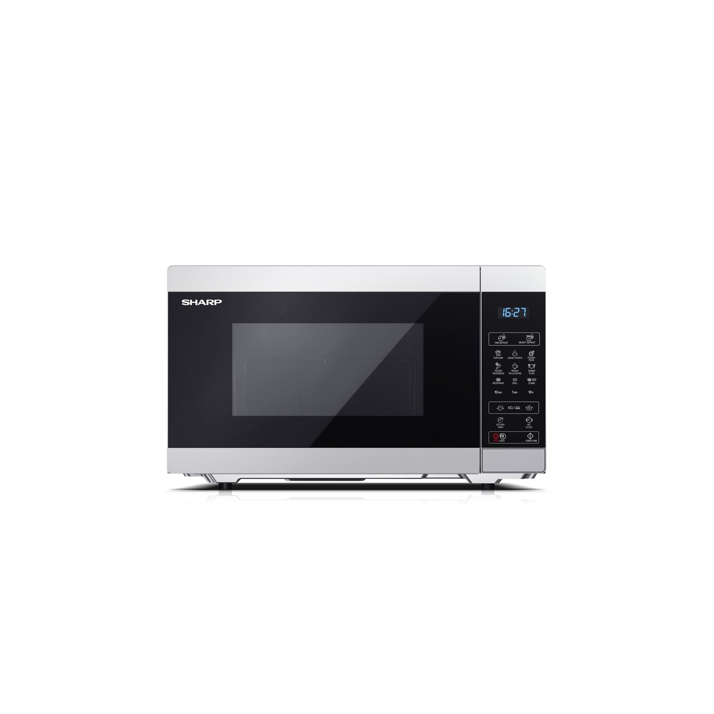 YC-MG252AE-S – Grill-Mikrowellenherd 25L, 900W Mikrowelle, 1000W Grill – digitale Steuerung, LED-Innenbeleuchtung