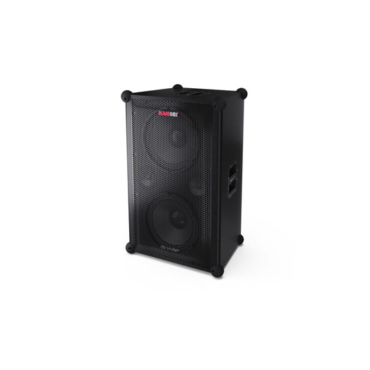 CP-LS200 SumoBox Pro- tragbarer Party Lautsprecher Bluetooth 5.0 (200W RMS, 108 dB, IPX4, Akku 8h, XLR/TRS, Equalizer, TWS, Holzgehäuse, Devialet SAM®, App-Steuerung)