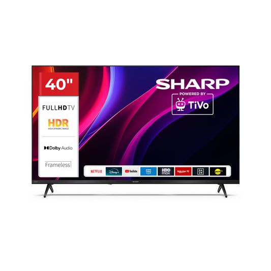 40 Zoll Full HD TiVo Smart TV – rahmenloser LED-Fernseher mit HDR10, AV1 & WLAN