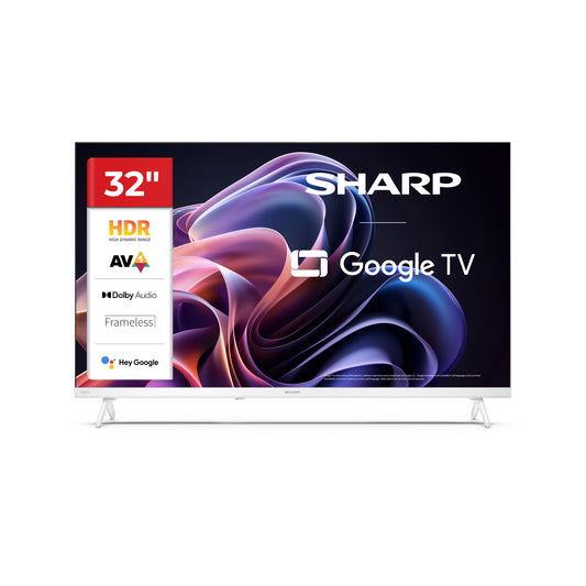 32 Zoll HD Google TV – Smart Fernseher mit HDR10, Bluetooth & Google Assistant