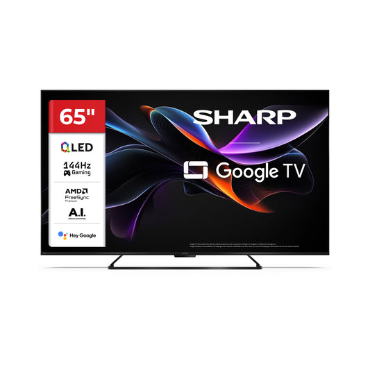 65 Zoll 4K Ultra HD QLED Google TV – Smart Fernseher mit Dolby Vision IQ™, Dolby Atmos® & 144 Hz